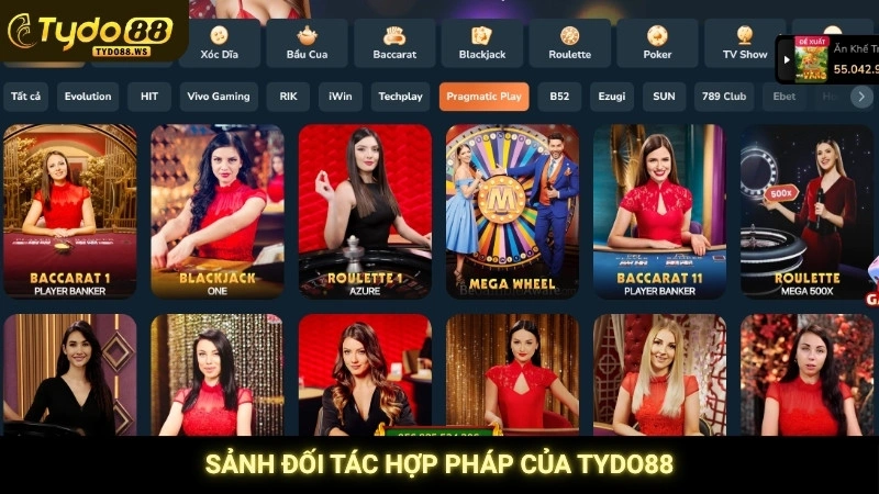 Sảnh đối tác hợp pháp của Tydo88