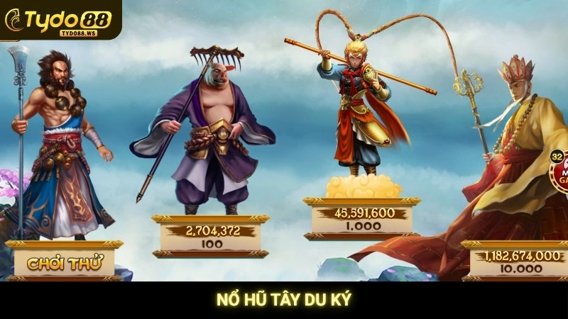 Nổ hũ Tây Du Ký - Săn hũ trùng Jackpot lớn cùng Tôn Ngộ Không 1 Nổ Hũ Tây Du Ký Tydo88