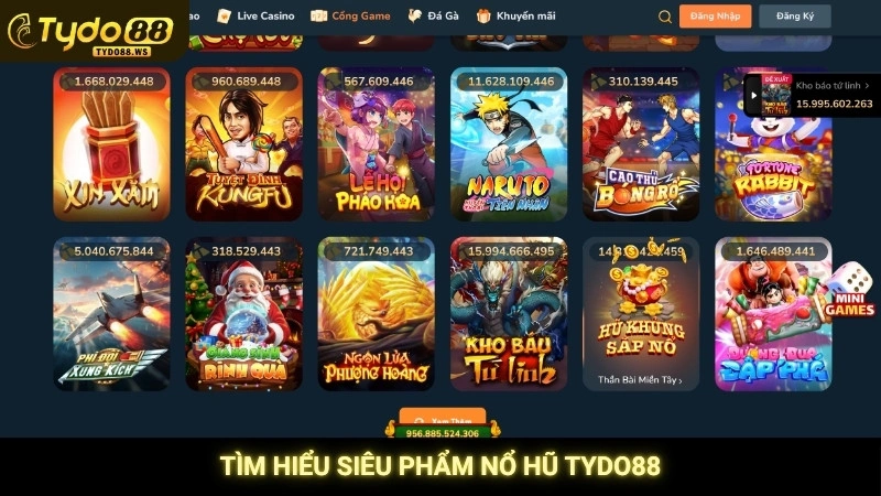 Tìm hiểu siêu phẩm nổ hũ Tydo88