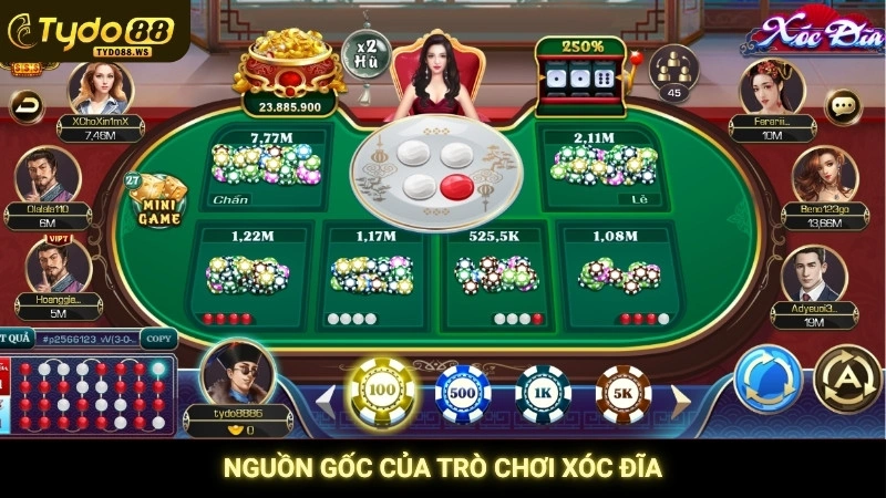 Nguồn gốc của trò chơi xóc đĩa