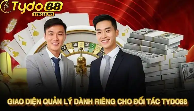 Đại lý Tydo88 - Hướng dẫn kiếm thu nhập thụ động 100tr/tháng 1 Giao diện quản lý dành riêng cho đối tác Tydo88